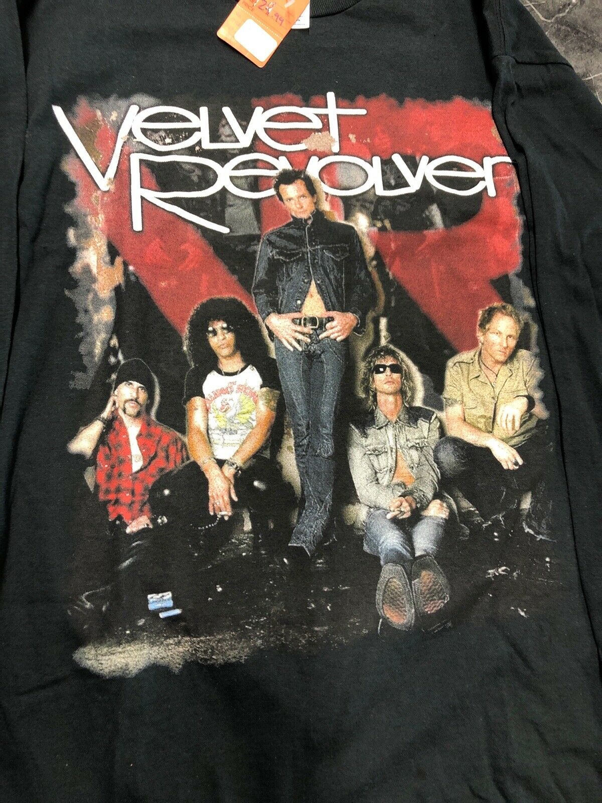 Vintage T Shirt - Velvet Revolver Delta Nos Size L Hero’s 2005 Black Band Tour