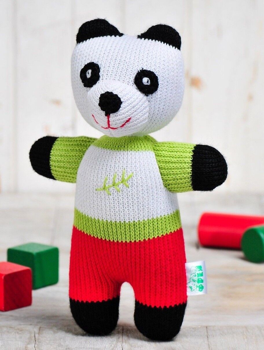 Freia Eco Friendly Handmade In Ukraine Plush Toy Panda Stuffed Animal