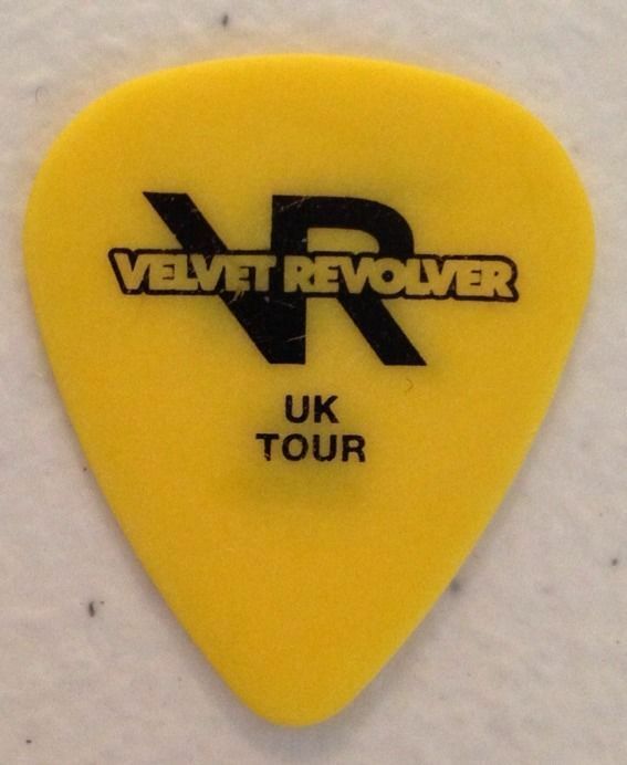 Velvet Revolver Uk Contraband Tour Guitar Pick Duff Mckagan Custom Stage Pick