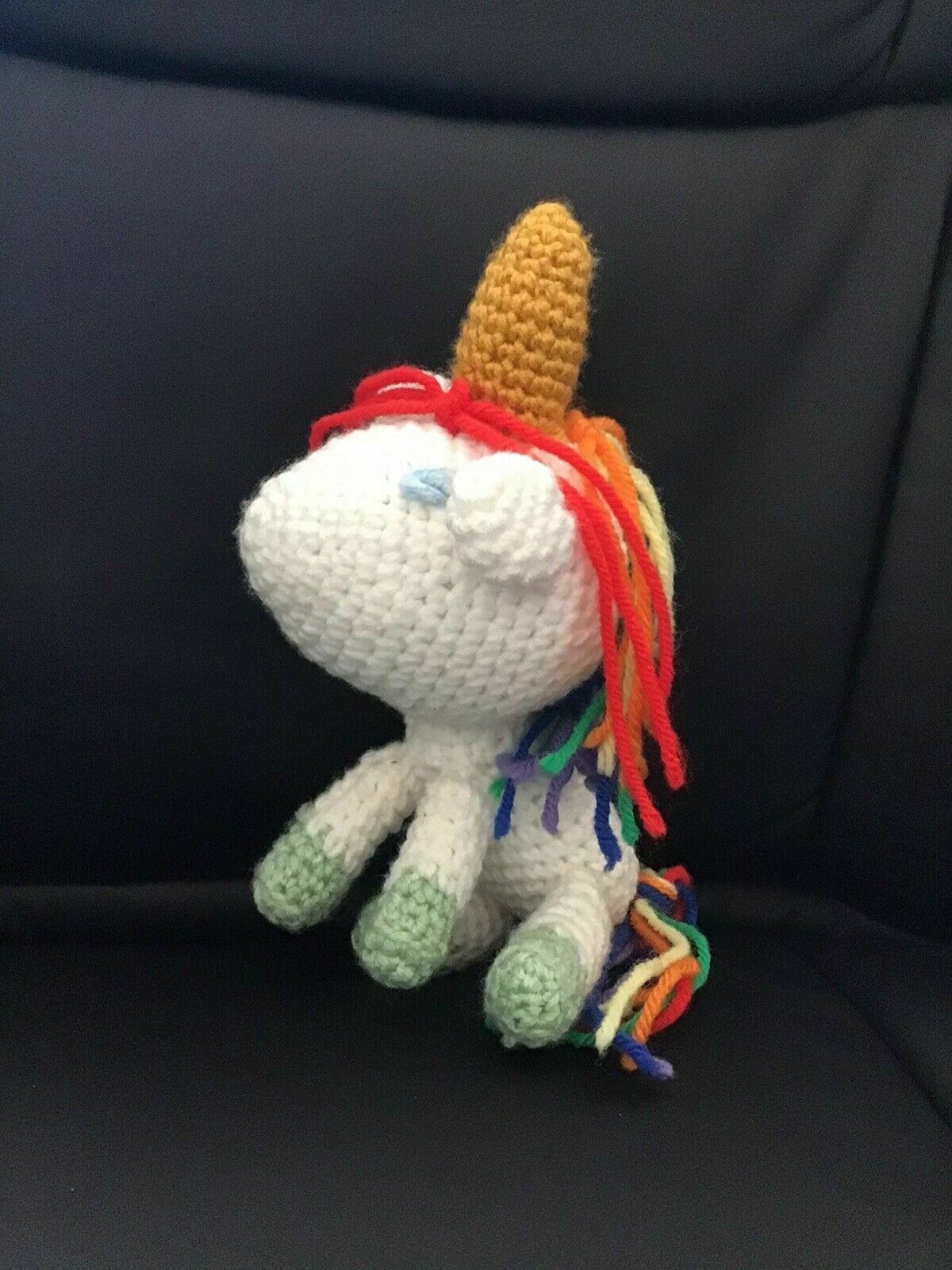Handmade Crochet Unicorn Child’s Stuffed Animal